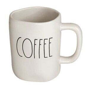 Rae Dunn Artisan Collection By Magenta "Coffee" Mug 12 Oz White Ceramic NO. 216